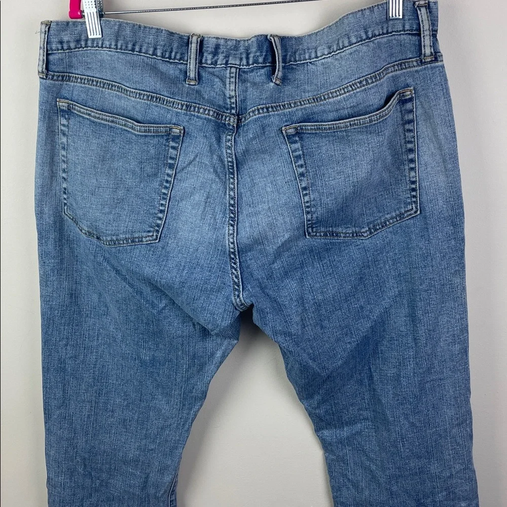 Gap Denim Slim Jeans Light Wash Distressed 38x32